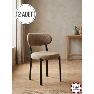 Smart Sandalye, Mutfak Salon Sandalyesi, 2 Adet Sandalye, Metal Sandalye, Yemek Sandalyesi, Otel Cafe Restoran Sandalyesi