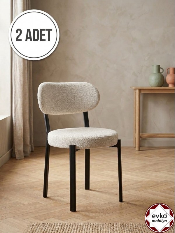 Smart Sandalye, Mutfak Salon Sandalyesi, 2 Adet Sandalye, Metal Sandalye, &hellip;