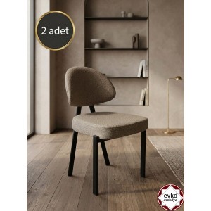 Damla Sandalye, Mutfak Salon Sandalyesi, 2 Adet Sandalye, Metal Sandalye, Yemek Sandalyesi, Otel Cafe Restoran Sandalyesi