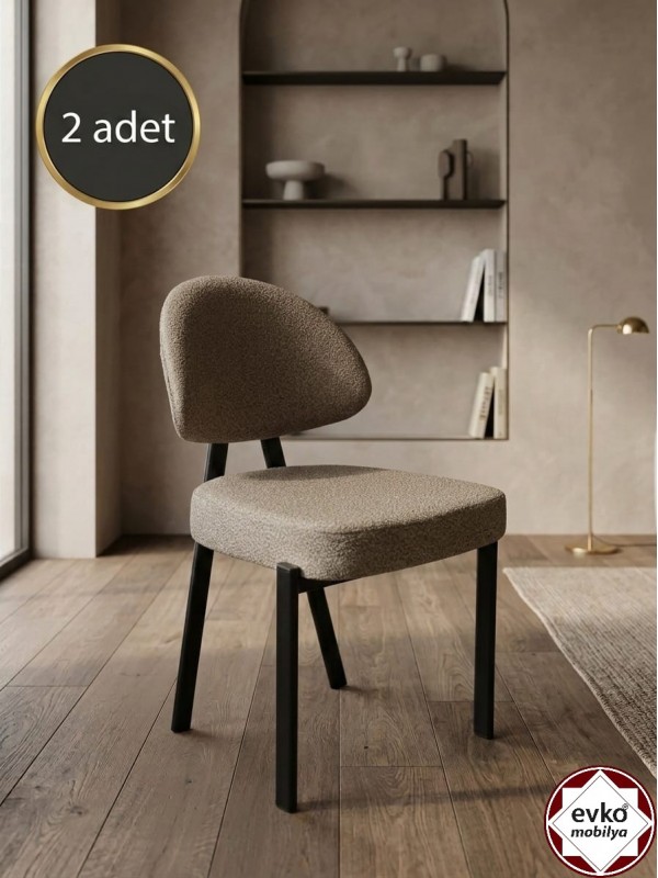 Damla Sandalye, Mutfak Salon Sandalyesi, 2 Adet Sandalye, Metal Sandalye, &hellip;