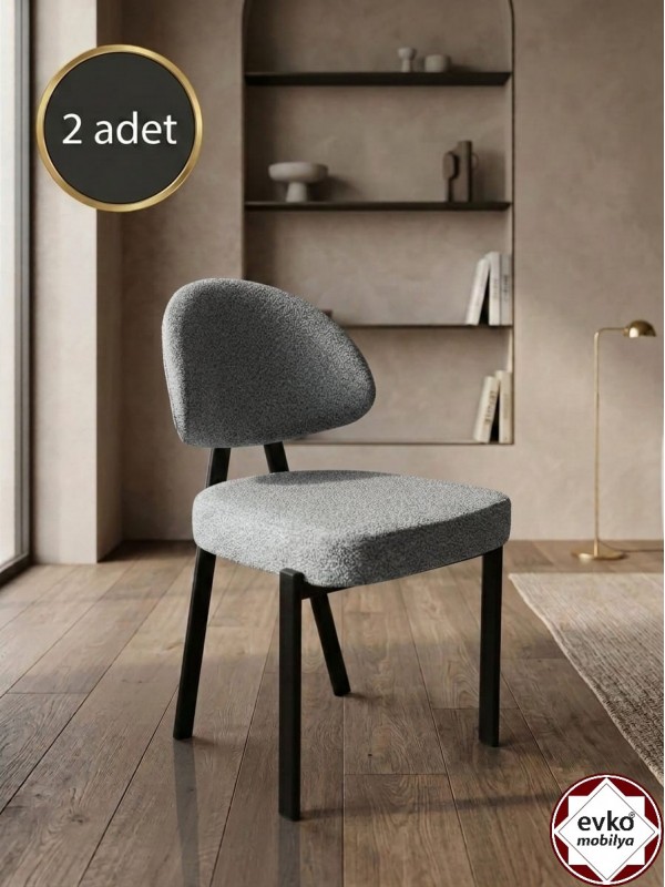 Damla Sandalye, Mutfak Salon Sandalyesi, 2 Adet Sandalye, Metal Sandalye, Yemek Sandalyesi, Otel Cafe Restoran Sandalyesi