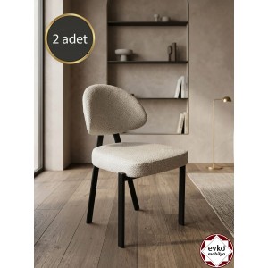 Damla Sandalye, Mutfak Salon Sandalyesi, 2 Adet Sandalye, Metal Sandalye, Yemek Sandalyesi, Otel Cafe Restoran Sandalyesi