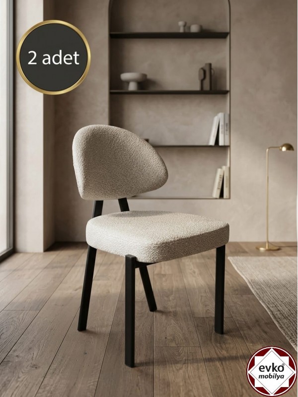 Damla Sandalye, Mutfak Salon Sandalyesi, 2 Adet Sandalye, Metal Sandalye, &hellip;