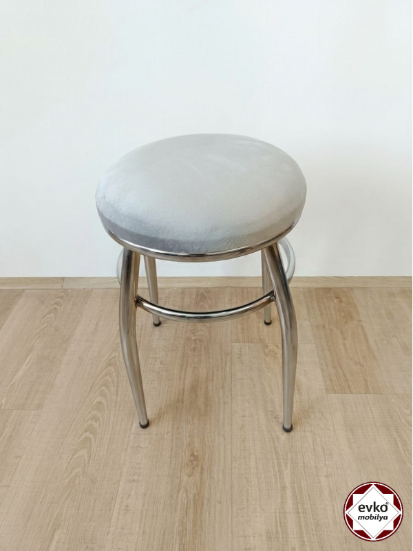 Evko Mobilya Tabure, Bar Taburesi, Puf, Bench, Metal Ayaklı