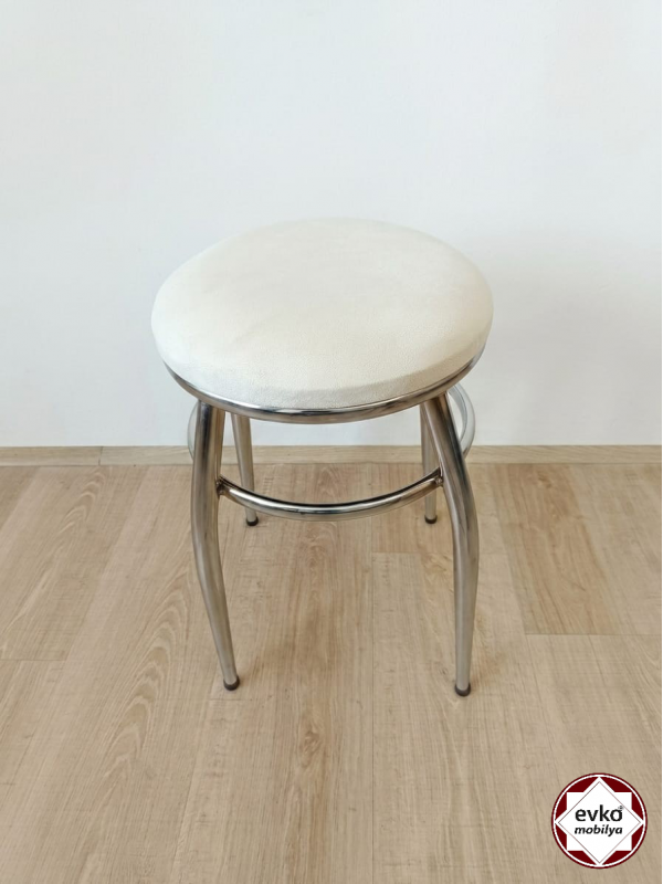 Evko Mobilya Tabure, Bar Taburesi, Puf, Bench, Metal Ayaklı