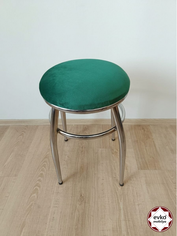 Evko Mobilya Tabure, Bar Taburesi, Puf, Bench, Metal Ayaklı