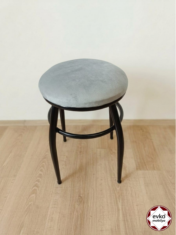 Evko Mobilya Tabure, Bar Taburesi, Puf, Bench, Metal Ayaklı