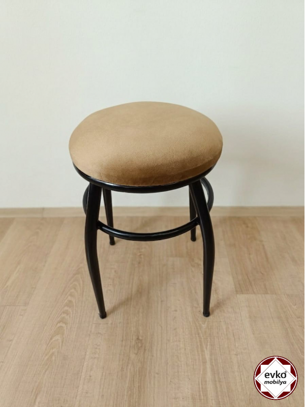 Evko Mobilya Tabure, Bar Taburesi, Puf, Bench, Metal Ayaklı