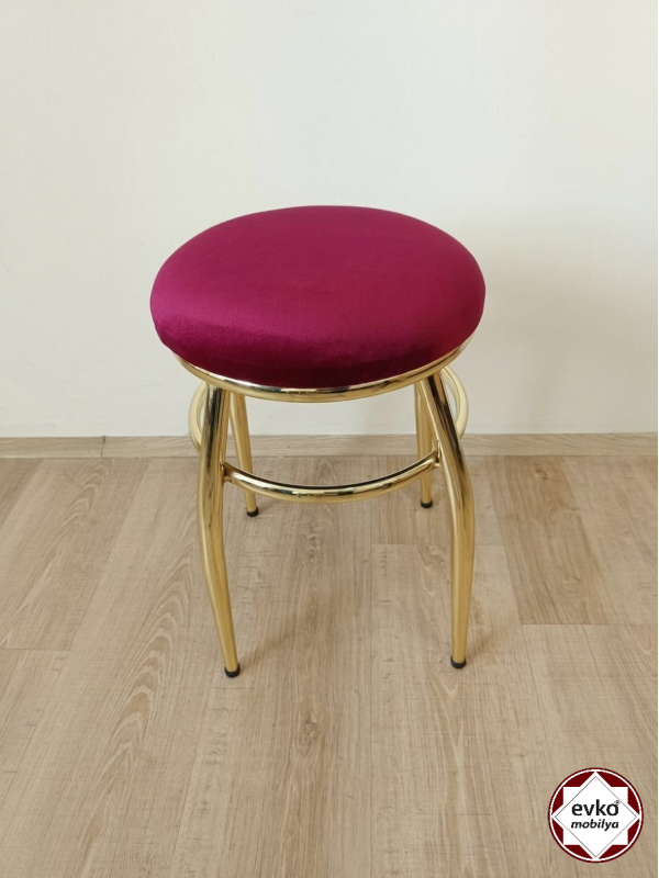 Evko Mobilya Tabure, Bar Taburesi, Puf, Bench, Metal Ayaklı