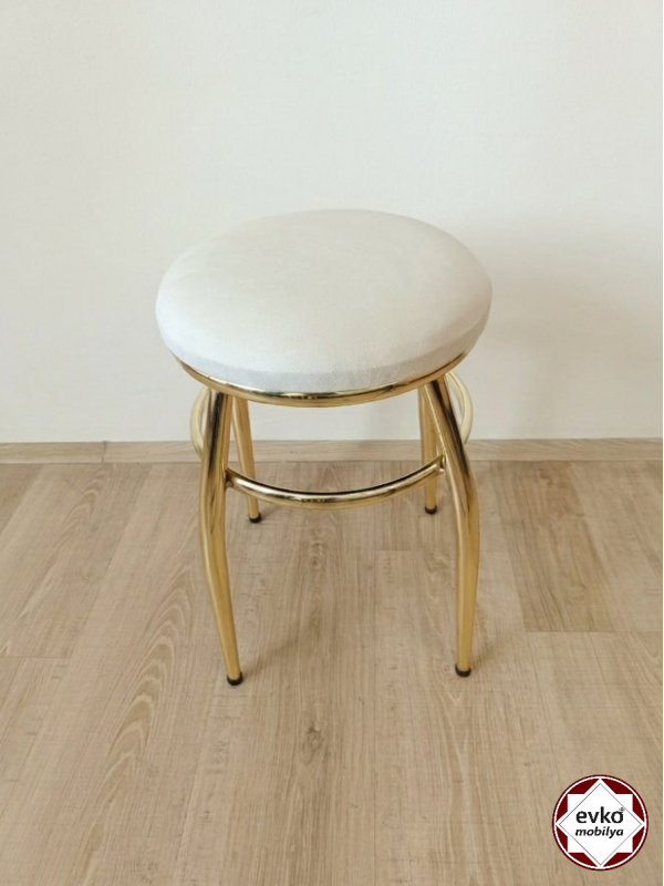 Evko Mobilya Tabure, Bar Taburesi, Puf, Bench, Metal Ayaklı