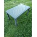 Rattan 80x140 Masa, Plastik Masa, Bahçe  Balkon  Teras Masası, Kare Masa, Dış Mekan Masası