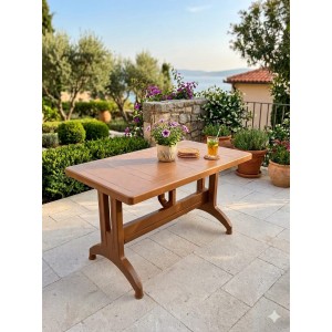 Plastik 70x120 Masa, Plastik Masa, Bahçe  Balkon  Teras Masası, Kare Masa, Dış Mekan Masası